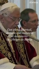 10 años de la renuncia de Benedicto XVI