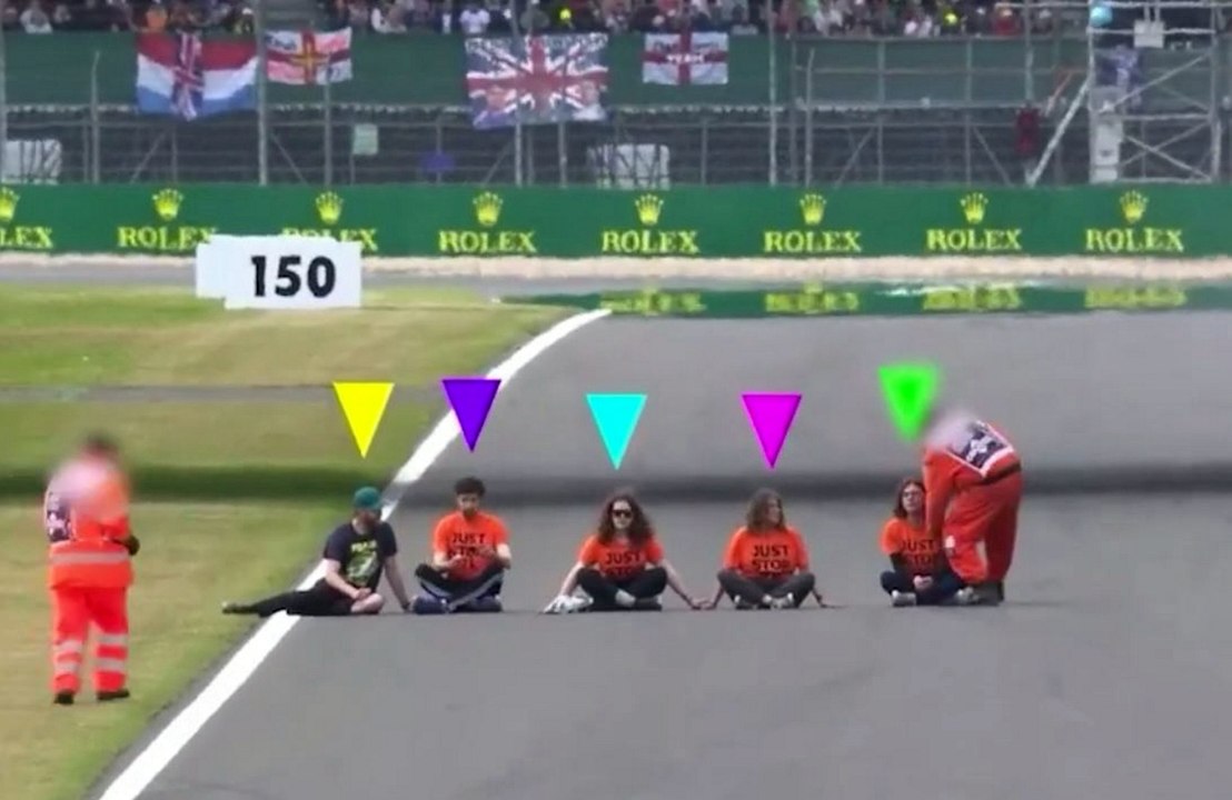 Watch moment Just Stop Oil protesters invaded the Silverstone track at the British GP