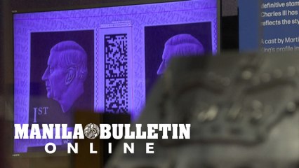 UK's first King Charles III stamp on display in London