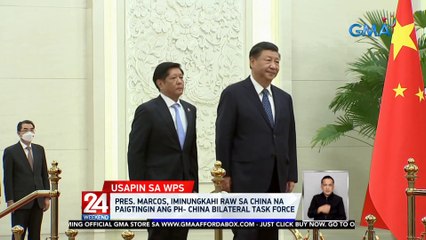 PBBM, iminungkahi raw sa China na paigtingin ang PH-China Bilateral Task Force | 24 Oras Weekend