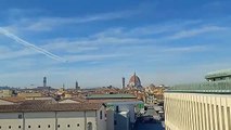 Frecce Tricolori, le prove sul cielo di Firenze