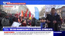 Réforme des retraites: 100.000 manifestants dans les rues de Toulouse selon les syndicats
