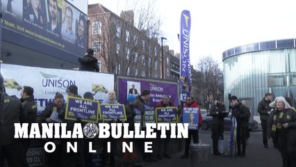 'The government aren't listening': UK ambulance workers strike again in London over low pay