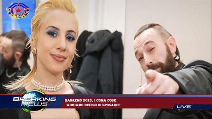 Sanremo 2023, i Coma Cose  'Abbiamo deciso di sposarci'
