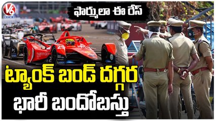 Police High Security At Necklace Road As Celebrities & Fans Reached To Formula E Race _  V6 News