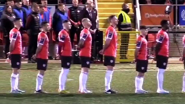Conor McGinty performs National Anthem at Brandywell