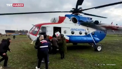 Gaziantep'te 532 köye helikopterle yardım malzemesi ulaştırıldı