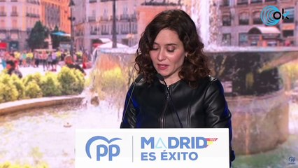 Ayuso vaticina el fin del Gobierno: "No van a cancelar a la España real, se les ha acabado el tiempo"
