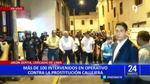 Cercado de Lima: más de 200 intervenidos en jirón Zepita durante operativo contra la prostitución