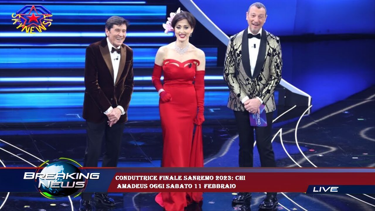 Conduttrice finale Sanremo 2023: chi  Amadeus oggi sabato 11 febbraio