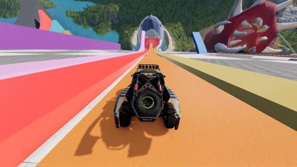 سيارة سباق في معدة سمك القرش