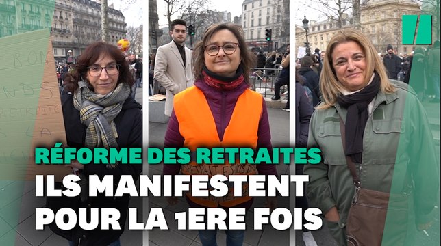 Opposés à la réforme des retraites, ils nous expliquent pourquoi ils manifestaient pour la première fois ce samedi