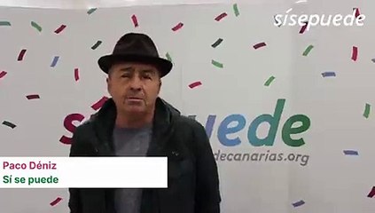 Paco Déniz habla de la decisión de Sí se puede de confluir a las próximas elecciones con Podemos e IU
