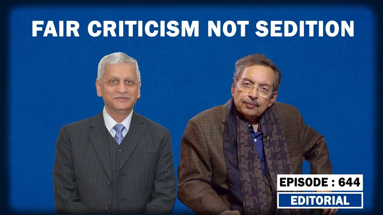 Editorial with Sujit Nair: Fair Criticism Not Sedition- Former CJI UU Lalit |