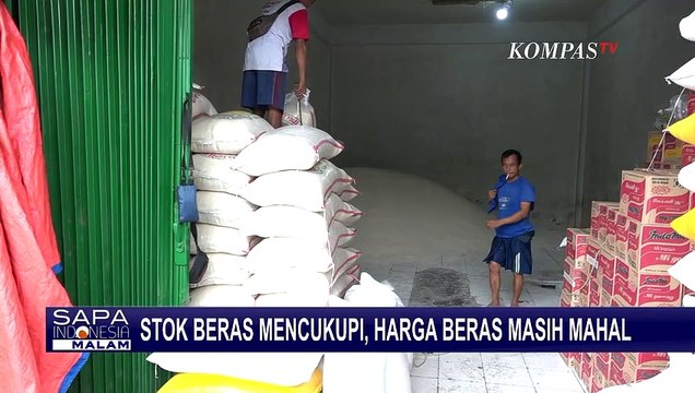 Stok Beras Mencukupi, Harga Beras di Pasar Induk Cipinang Jakarta Timur Masih Tinggi!