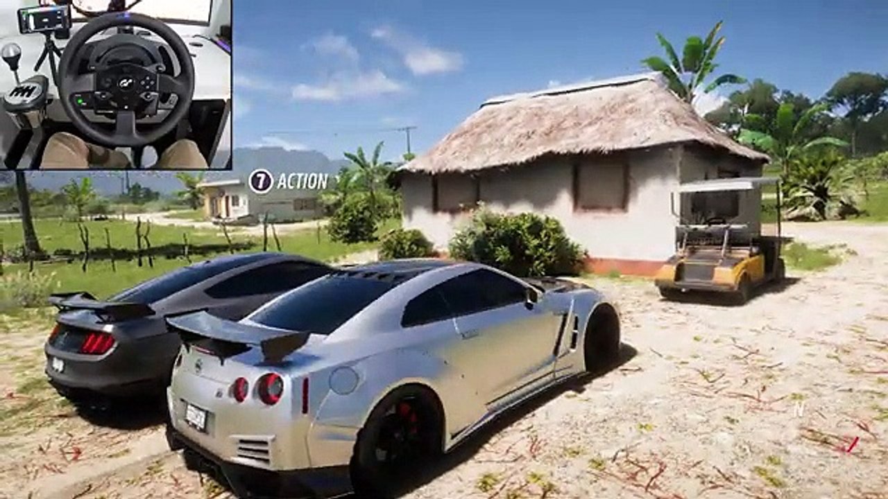 Nissan GTR NISMO  Ford Mustang Shelby GT500  Forza Horizon 5  Thrustmaster T300RS gameplay_360p
