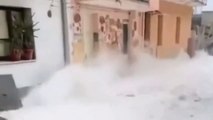 A Small Tsunami In Italy Causes Floods To Flood The Streets Of Sicily Italy