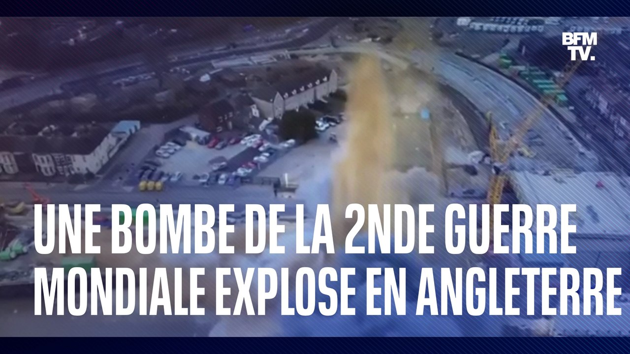 Royaume-Uni: une bombe datant de la Seconde Guerre mondiale explose sur un chantier