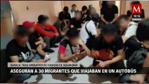 En Oaxaca, detienen a presunto traficante de personas y aseguran a 30 migrantes