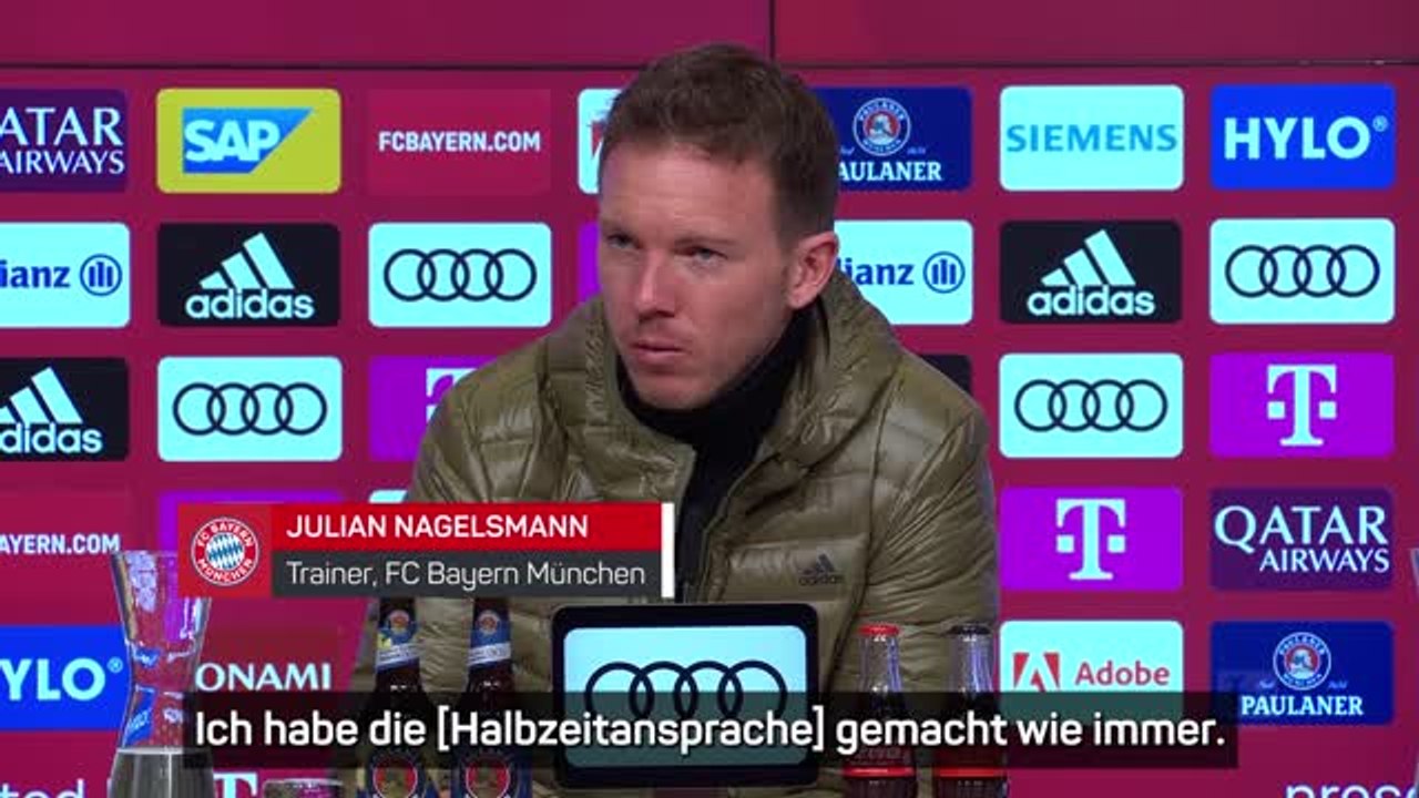 Nagelsmann: 'Ich habe die Ansprache gemacht!'