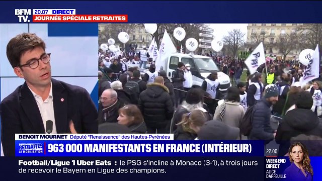 Benoît Mournet (@BenoitMournet), député Renaissance: Nous assumons une solution, qui est une solution difficile, de demander de travailler un peu plus longtemps