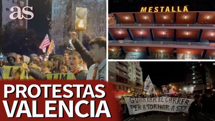 Download Video: Las protestas en los aledaños de Mestalla, por la gestión de Lim en la previa del Valencia vs. Athletic Club