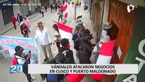 Manifestantes atacan notaría en Cusco