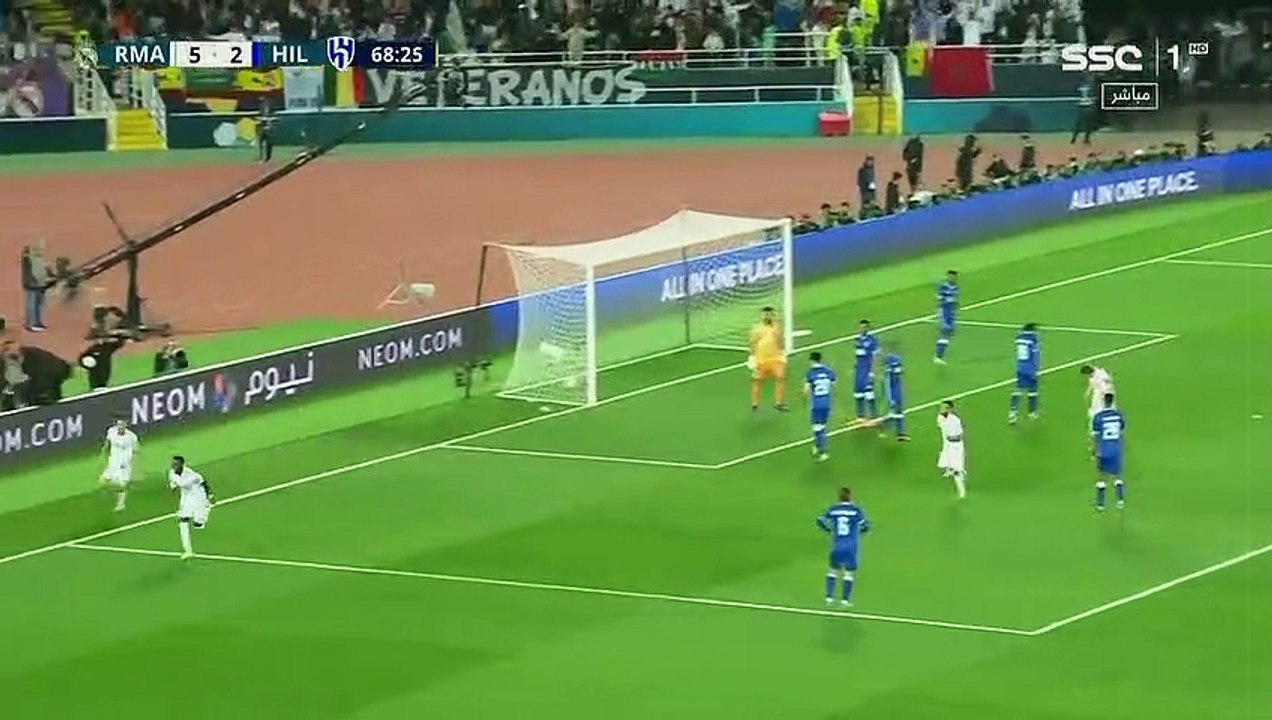 الشوط الثاني مباراة ريال مدريد والهلال السعودي...