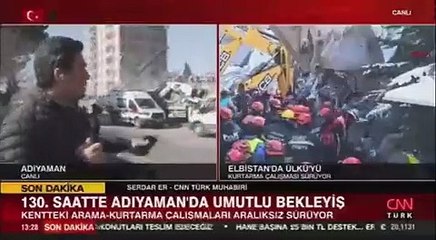 Depremzede, CNN Türk canlı yayınına böyle tepki gösterdi