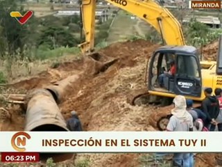 Hidrocapital realiza labores de corrección de avería en aducción principal de 72" del Sistema Tuy II