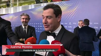 Moreno, orgulloso de que Andalucía sea "anfitriona de la gran fiesta del cine español"