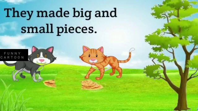 Two cat & monkey - Cat and Monkey Story - Monkey - Cartoon Moral Stories - Moral Stories - cartoon