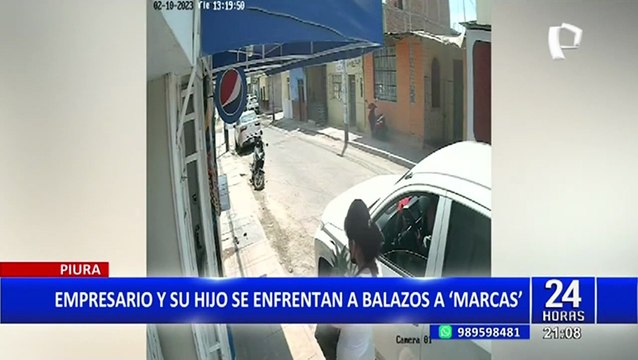 Piura: empresarios se defienden a balazos y hacen huir a delincuentes