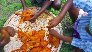CYCLE CHICKEN _ Tandoori Chicken Cooking in Cycle Wheel _ Epic Chicken Recipe making In Village