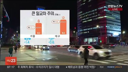 [날씨] 아침 쌀쌀·낮 온화 '큰 일교차'…주말 전국 비