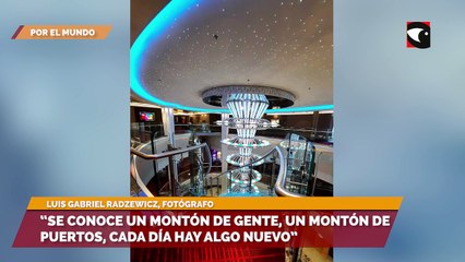 El misionero que trabaja en un crucero  Se conoce un montón de gente, un montón de puertos, cada día hay algo nuevo