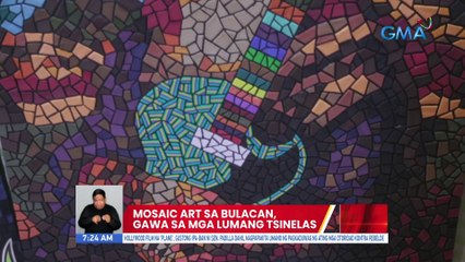 Mosaic Art sa Bulacan, gawa sa mga lumang tsinelas | UB