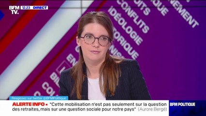 Poupée pendue à l'effigie d'Élisabeth Borne: "on ne se fait pas entendre de cette manière-là" affirme Aurore Bergé
