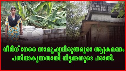 അഞ്ചലിൽ സാമൂഹ്യവിരുദ്ധരുടെ ആക്രമണം പതിവാകുന്നതായി വീട്ടമ്മ: നടപടിയെടുക്കാതെ പോലീസ്