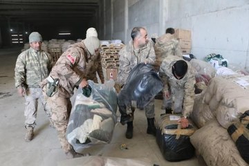 AZERBAYCAN'DAN GÖNDERİLEN YARDIM MALZEMELERİ VE JENERATÖRLER ŞANLIURFA'YA GELDİ