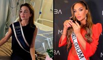 Miss Bélgica mostra imagens no hospital após acidente grave