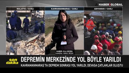 Depremden bölgesinden her gün yeni görüntü geliyor! Oluşan devasa çatlaklar, korku filmini aratmadı