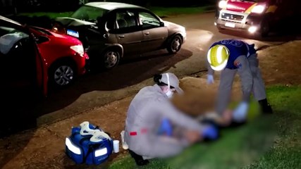 Colisão traseira deixa duas jovens feridas no Cascavel Velho