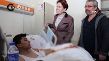 Akşener Osmaniye'de depremzedeleri hastanede ziyaret etti: 'Artık bana Meral anneanne diyeceksin'