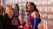 Michelle Visage wearing Union Jack gown at BRITs in tribute to Geri Halliwell’s famous flag dress