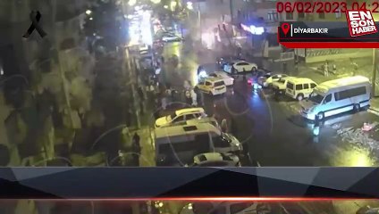 Diyarbakır'da deprem anından görüntüler
