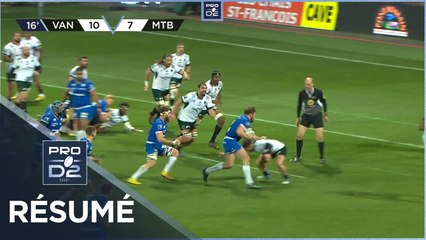 PRO D2 - Résumé RC Vannes-US Montauban: 40-37 - J20 - Saison 2022/2023