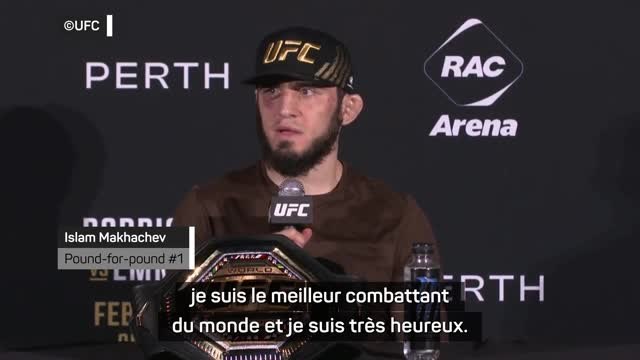 UFC 284 - Makhachev : Je ne suis pas seulement champion, je suis le meilleur combattant du monde