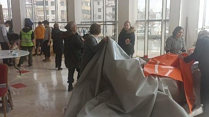 BİLECİK BELEDİYESİ, DEPREM BÖLGESİ İÇİN ÇADIR ÜRETİMİNE BAŞLADI