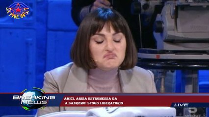 Amici, Arisa estromessa da  a Sanremo: sfogo liberatorio